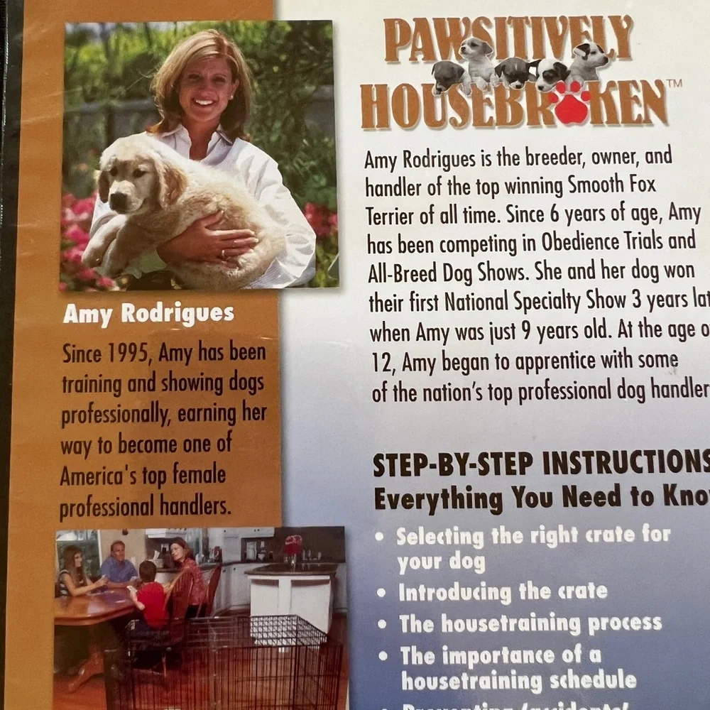 Pawsitively Housebroken Lessons For A Lifetime Dog Pet Crate Training DVD